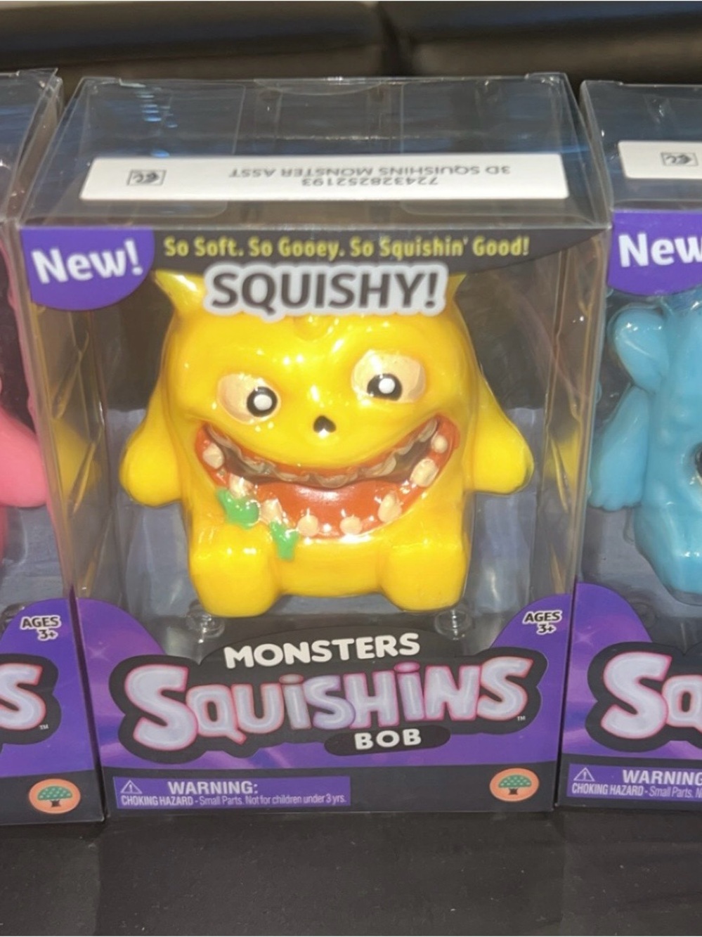 Monsters Bob Yellow , blue, pink Squishy Toy